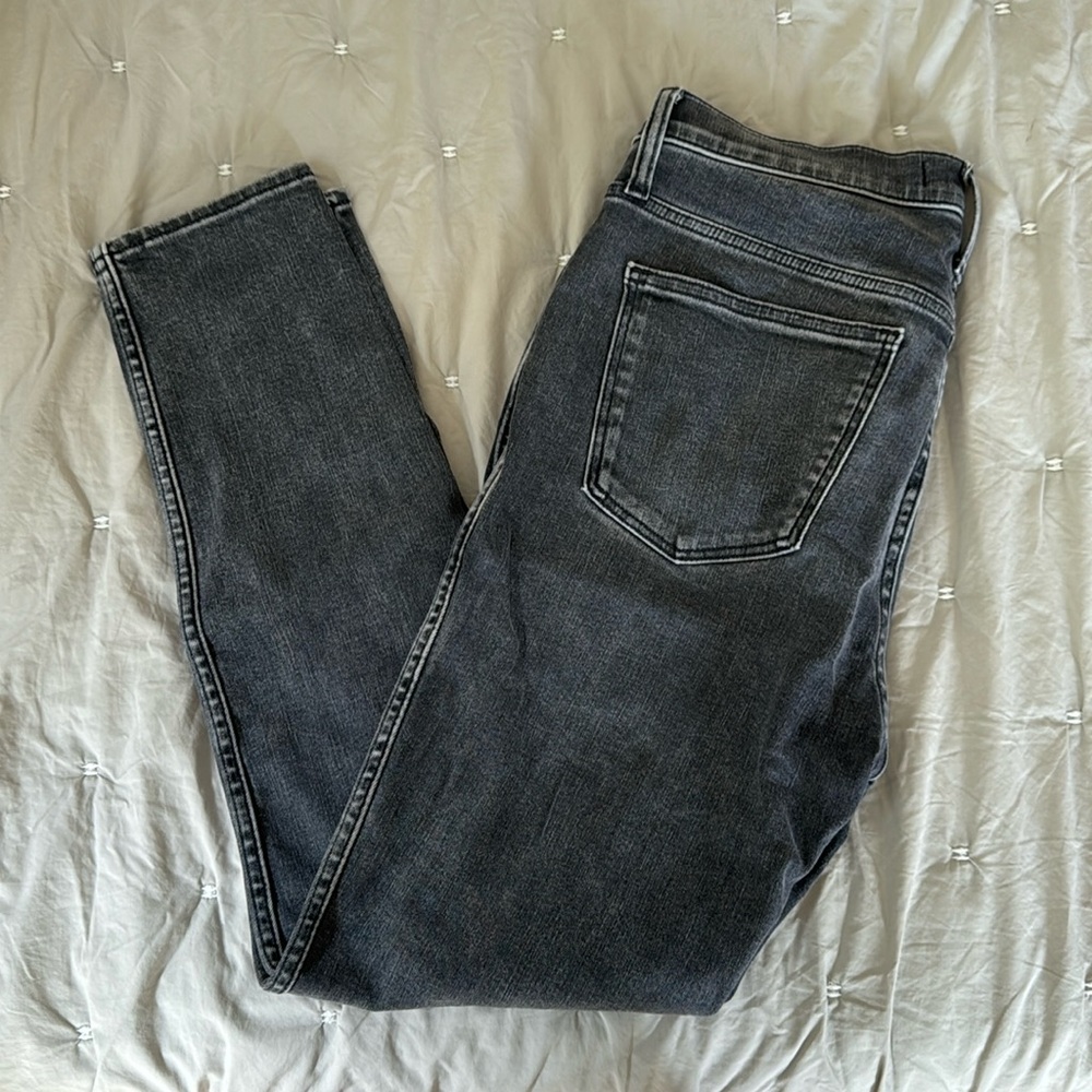 Madewell Black Faded Skinny Jeans